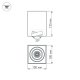 Накладной светильник Arlight SP-Cubus-S100x100WH-11W Day White 023078(1)