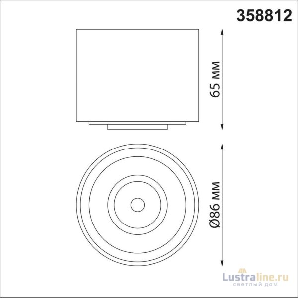 Накладной светильник Novotech Gesso 358812