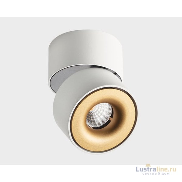 Светодиодный спот Italline IT02-001 white + IT02-001 ring gold УЦ