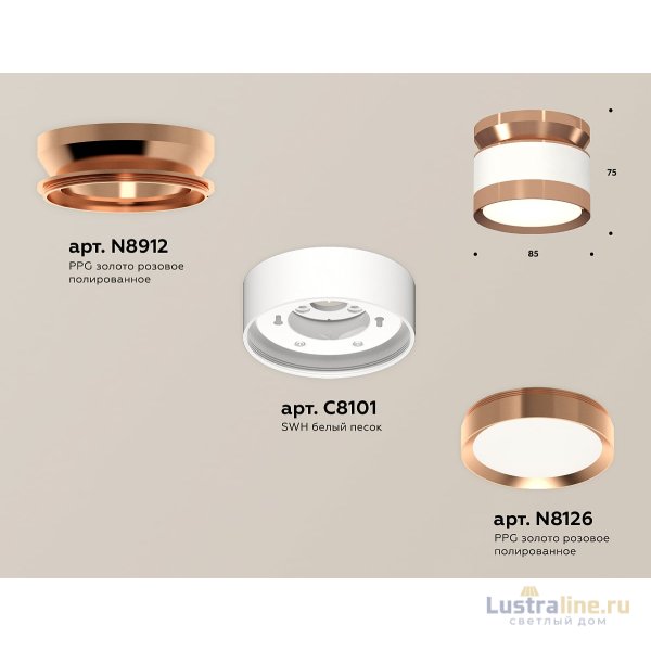 Потолочный светильник Ambrella Light Techno Spot XS8101065 (N8912, C8101, N8126)
