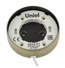 Накладной светильник Uniel GX53/FT ANTIQUE GOLD 10 PROM UL-00003738