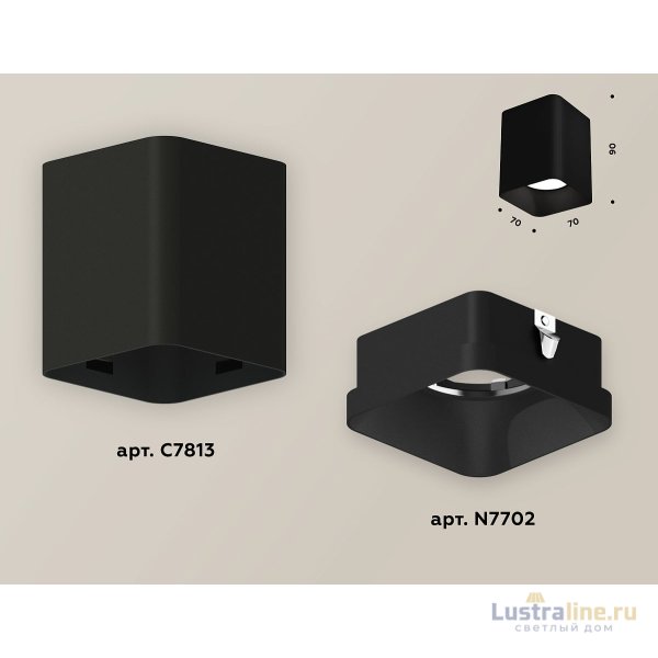 Накладной светильник Ambrella Light Techno XS7813002 (C7813, N7702) Накладной светильник Ambrella Light Techno XS7813002 (C7813, N7702)