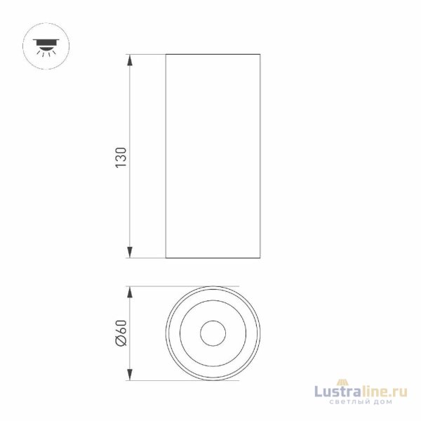 Накладной светильник Arlight SP-GABI-SURFACE-R60-12W Day4000 050715 Накладной светильник Arlight SP-GABI-SURFACE-R60-12W Day4000 050715