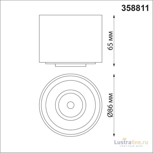 Накладной светильник Novotech Gesso 358811
