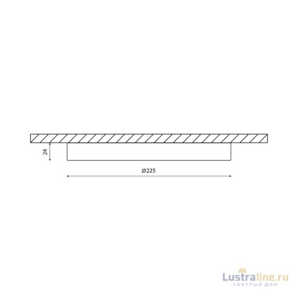 Накладной светильник DesignLed KH-R225-22-WW 007790 Накладной светильник DesignLed KH-R225-22-WW 007790