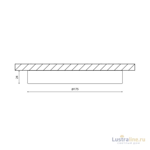 Накладной светильник DesignLed KH-R175-15-WW 007789