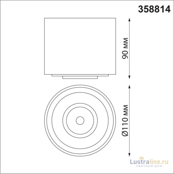 Накладной светильник Novotech Gesso 358814 Накладной светильник Novotech Gesso 358814