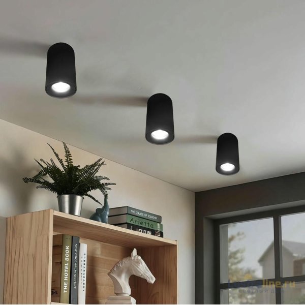 Накладной светильник Loft IT Tictac 10220 Black 4000K Накладной светильник Loft IT Tictac 10220 Black 4000K