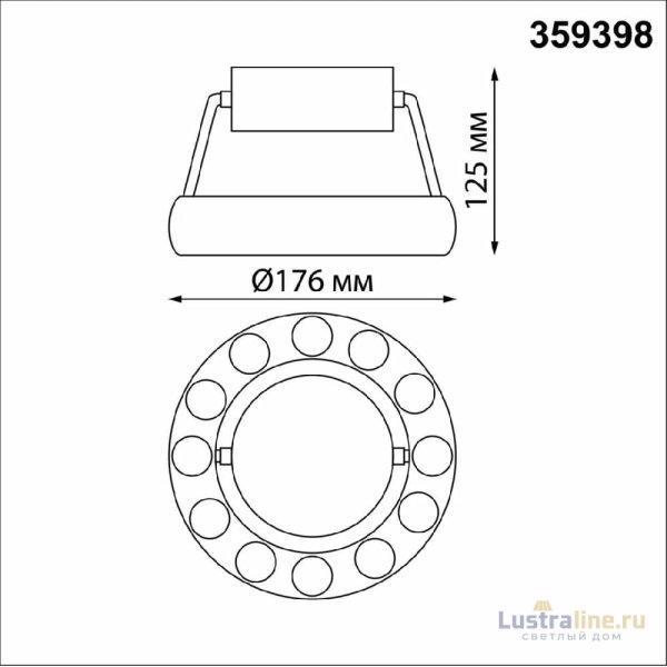 Накладной светильник Novotech Over Turn 359398