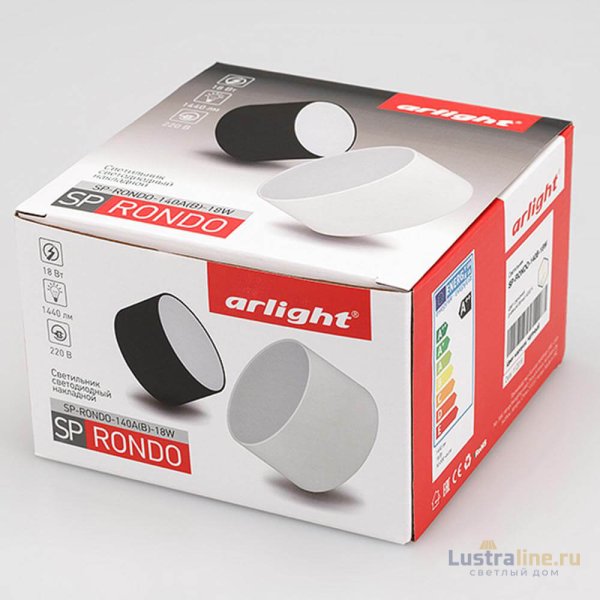 Накладной светильник Arlight SP-RONDO-140B-18W Day White 022237 Накладной светильник Arlight SP-RONDO-140B-18W Day White 022237