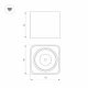Накладной светильник Arlight SP-DICE-S78x78-10W Warm3000 (BK, 24 deg, 230V) 046632