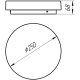 Накладной светильник Arte Lamp Aqva-tablet Led A6824PL-1WH