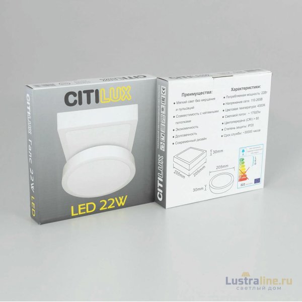 Накладной светильник Citilux Галс CL55K22N Накладной светильник Citilux Галс CL55K22N