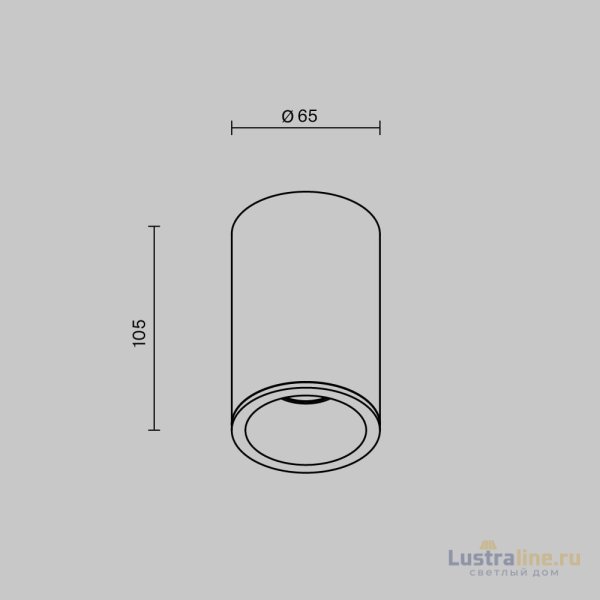Накладной светильник Maytoni Zoom C029CL-01-S-B