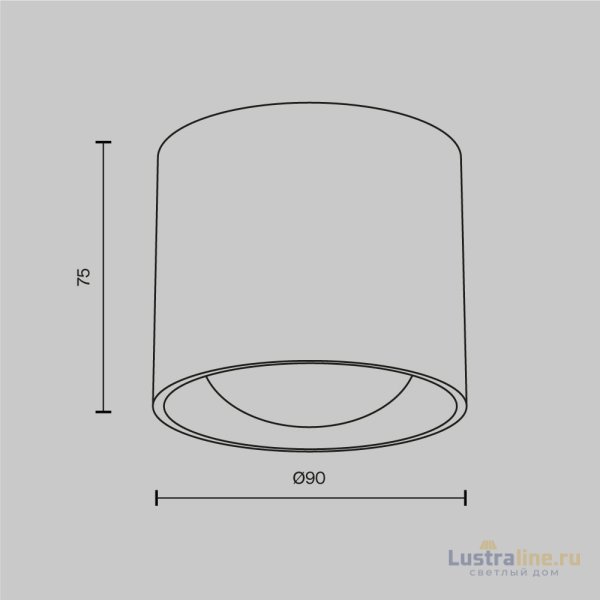 Накладной светильник Maytoni Lens C217CL-15W3K-W