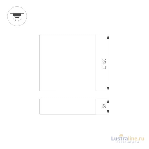 Накладной светильник Arlight SP-Quadro-S120x120-13W Warm3000 034775 Накладной светильник Arlight SP-Quadro-S120x120-13W Warm3000 034775