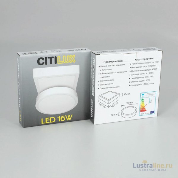 Накладной светильник Citilux Галс CL55K16N Накладной светильник Citilux Галс CL55K16N