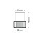 Накладной светильник Italline IT014-0202 dark silver