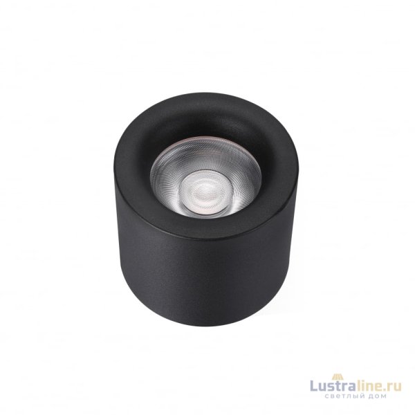 Накладной светильник iLedex Metrica 113-12W-D100-4000K-24DG-BK