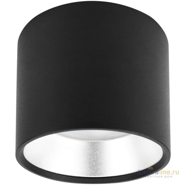 Накладной светильник ЭРА OL8 GX53 BK/SL Б0048540