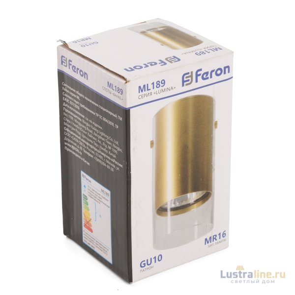 Накладной светильник Feron Barrel Lumina ML189 48745 Накладной светильник Feron Barrel Lumina ML189 48745
