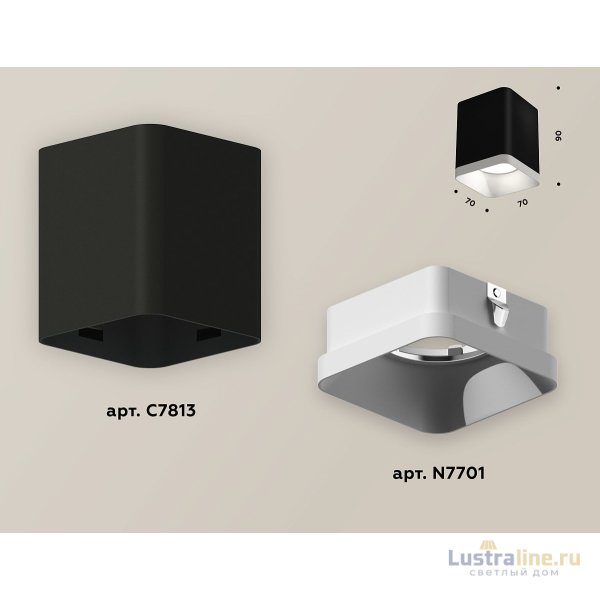 Накладной светильник Ambrella Light Techno XS7813001 (C7813, N7701) Накладной светильник Ambrella Light Techno XS7813001 (C7813, N7701)