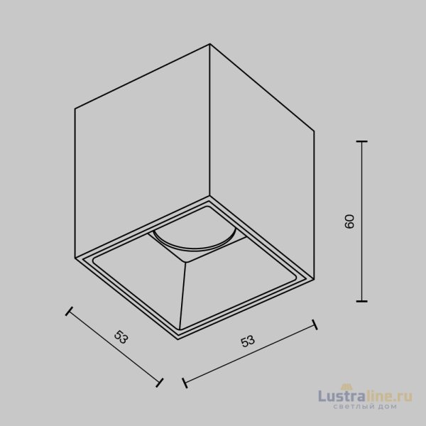 Накладной светильник Maytoni Alfa LED C064CL-5W2.7K-SQ-WB