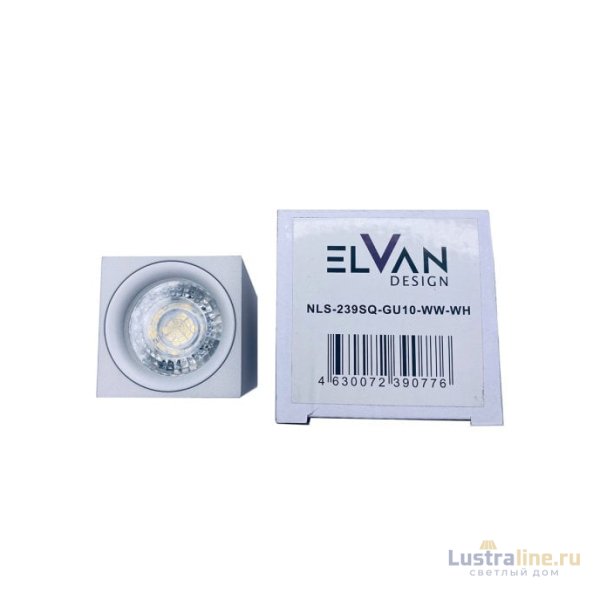 Накладной светильник Elvan NLS-239SQ-GU10-WW-WH Накладной светильник Elvan NLS-239SQ-GU10-WW-WH