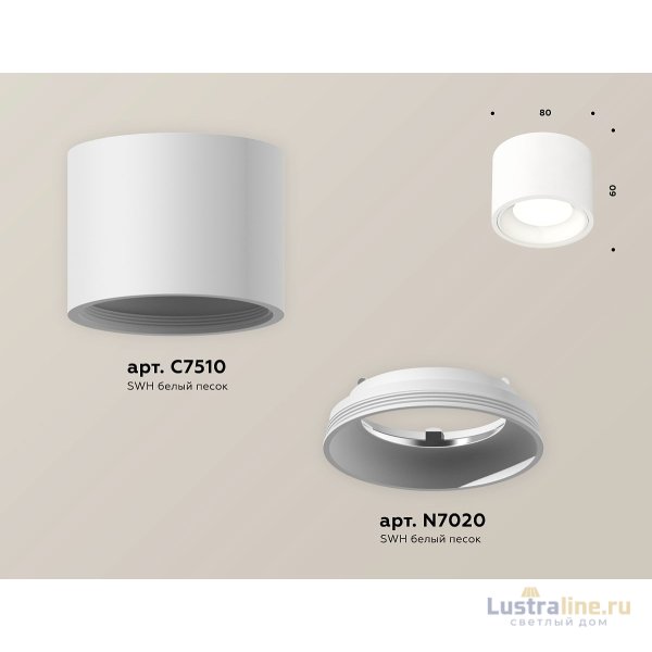 Потолочный светильник Ambrella Light Techno Spot XS7510010 (C7510, N7020)