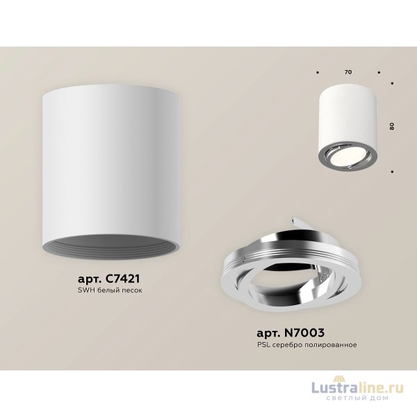 Потолочный светильник Ambrella Light Techno Spot XS7421002 (C7421, N7003)
