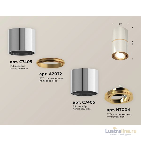 Потолочный светильник Ambrella Light Techno Spot XS7405060 (C7405, A2072, C7405, N7004)