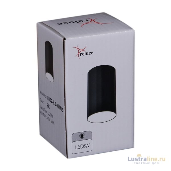 Накладной светильник Reluce 81152-9.5-001MZ LED6W BK Накладной светильник Reluce 81152-9.5-001MZ LED6W BK