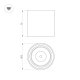Накладной светильник Arlight SP-SALT-R75-8W Day4000 (WH-BK, 40 deg, 230V) 039376