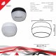 Накладной светильник Reluce 53008-9.5-001CT GX53 WT