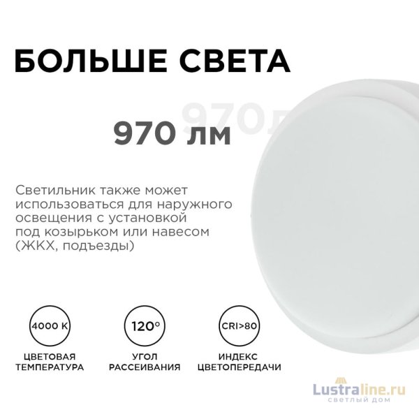 Настенно-потолочный светильник с датчиком движения Apeyron 28-13 Настенно-потолочный светильник с датчиком движения Apeyron 28-13