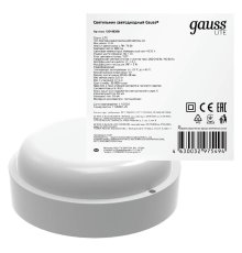 Настенно-потолочный светодиодный светильник Gauss Eco IP65 126418208