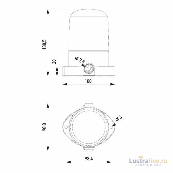 Настенно-потолочный светильник Эра НББ 02-60-001 Б0064005