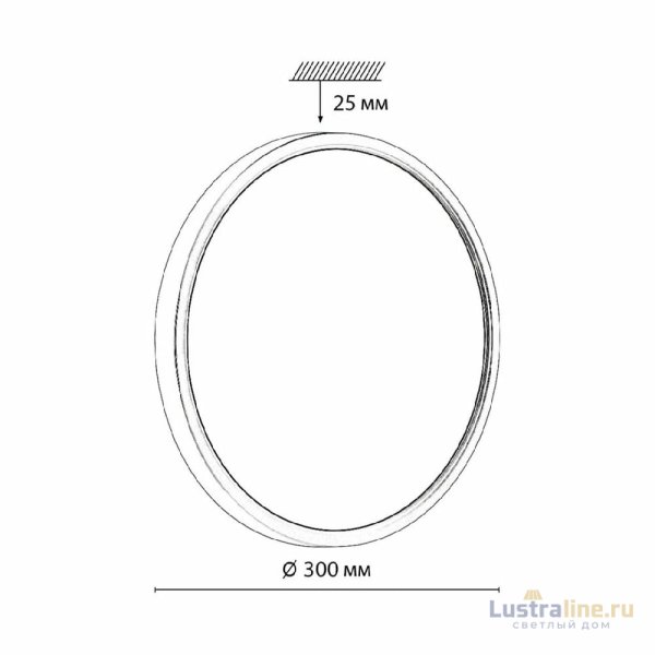 Настенно-потолочный светильник Sonex Omega black 7662/24L
