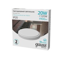 Настенно-потолочный светильник Gauss Basic 193411220B