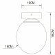 Настенно-потолочный светильник Arte Lamp Alcor A2224PL-1BK