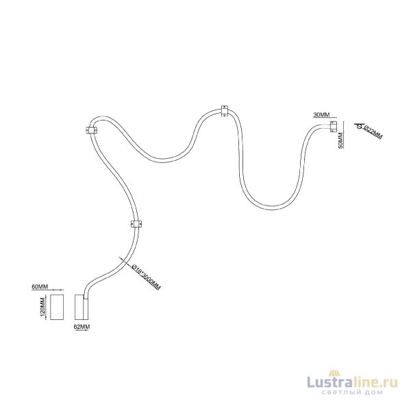 Настенно-потолочный светильник Arte Lamp Klimt A2850PL-32PB