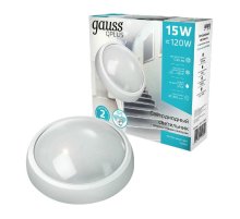 Настенно-потолочный светодиодный светильник Gauss Qplus 142411215-S