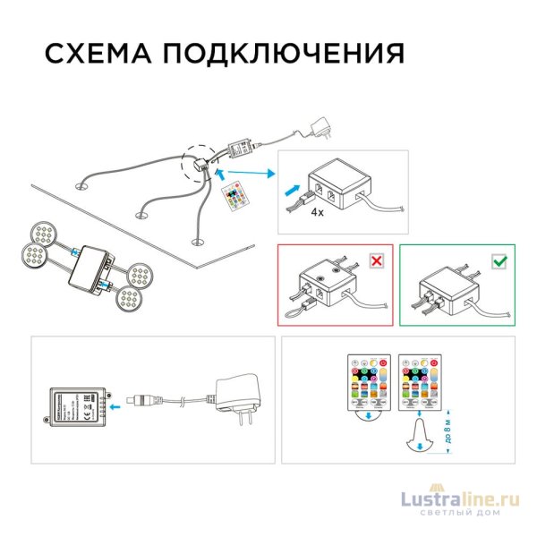 Настенно-потолочный светильник (4 шт.) Apeyron 12-04 Настенно-потолочный светильник (4 шт.) Apeyron 12-04