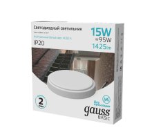 Настенно-потолочный светильник Gauss Basic 193411215B