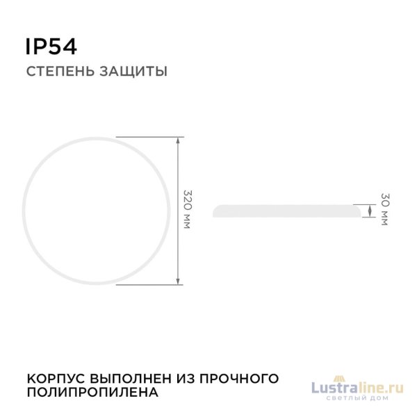 Настенно-потолочный светильник Apeyron Spa 18-147