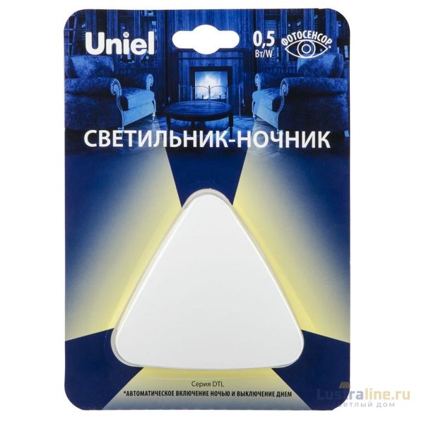 Светильник-ночник Uniel DTL-320 Треугольник/White/Sensor UL-00007223 Светильник-ночник Uniel DTL-320 Треугольник/White/Sensor UL-00007223