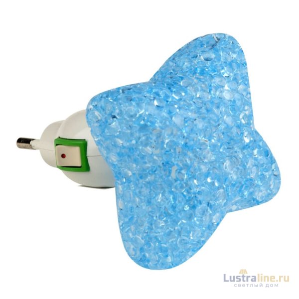 Настенный светодиодный светильник (10334) Uniel DTL-309-Звездочка/Blue/1LED/0,1W Настенный светодиодный светильник (10334) Uniel DTL-309-Звездочка/Blue/1LED/0,1W
