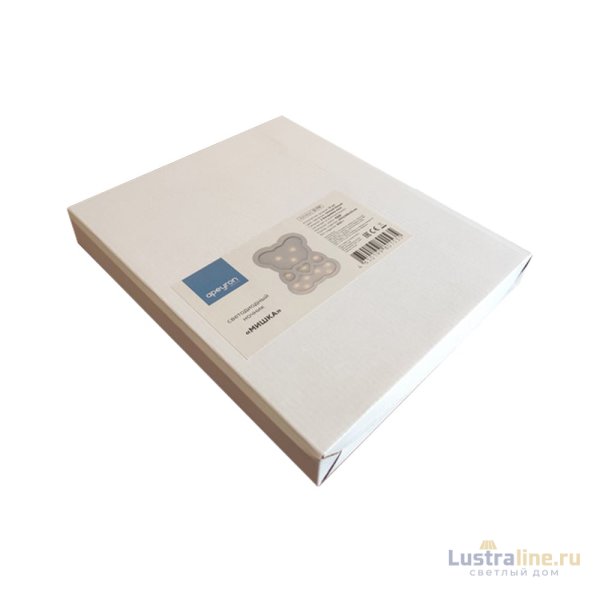 Светодиодный ночник Apeyron Мишка теплый белый 2хААА МДФ 12-176