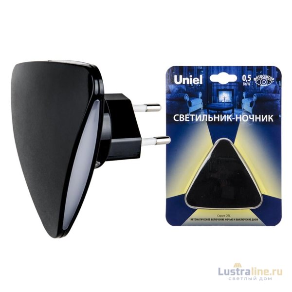 Светильник-ночник Uniel DTL-320 Треугольник/Black/Sensor UL-00007224 Светильник-ночник Uniel DTL-320 Треугольник/Black/Sensor UL-00007224