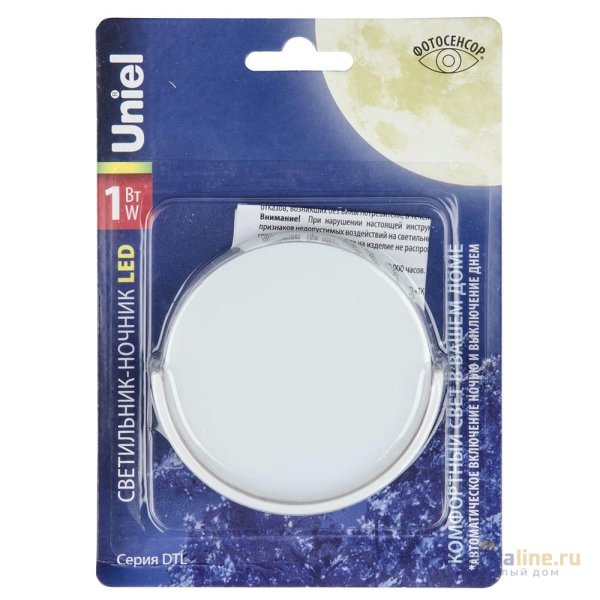 Светильник-ночник Uniel DTL-316 Круг/White/Sensor UL-00007053 Светильник-ночник Uniel DTL-316 Круг/White/Sensor UL-00007053